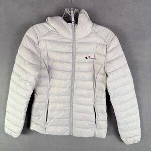 Rokka & Rolla Womens Down Puffer Jacket XS Lightweight Packable Hooded Gorpcore